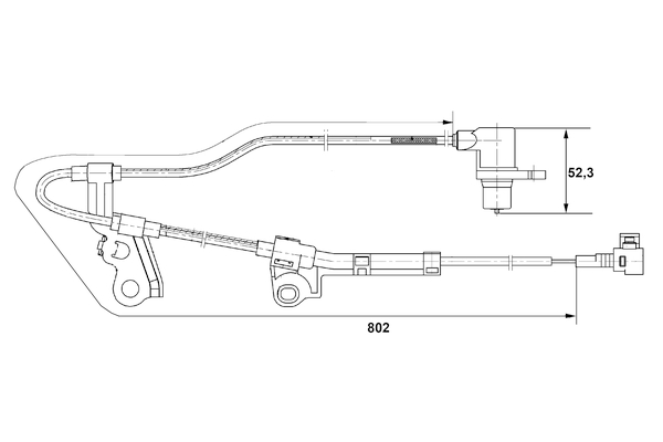 Picture of BOSCH - 0 265 006 676 - Sensor, wheel speed (Brake System)