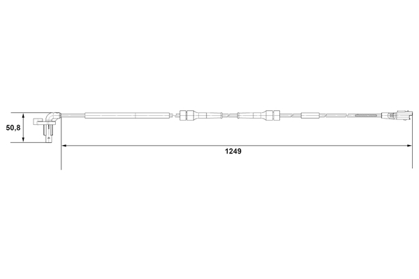 Picture of BOSCH - 0 265 007 666 - Sensor, wheel speed (Brake System)