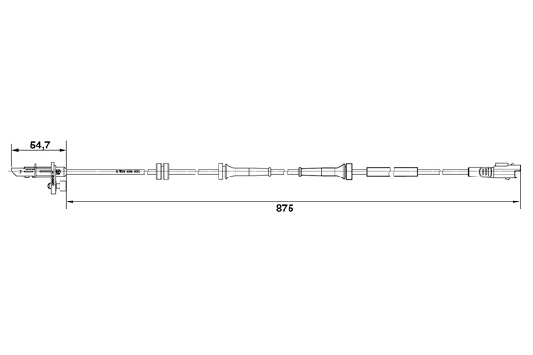 Picture of Sensor -  wheel speed - BOSCH - 0 265 007 790