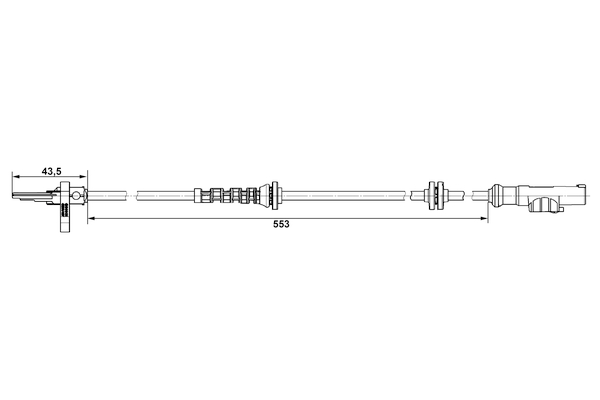 Picture of BOSCH - 0 265 007 896 - Sensor, wheel speed (Brake System)