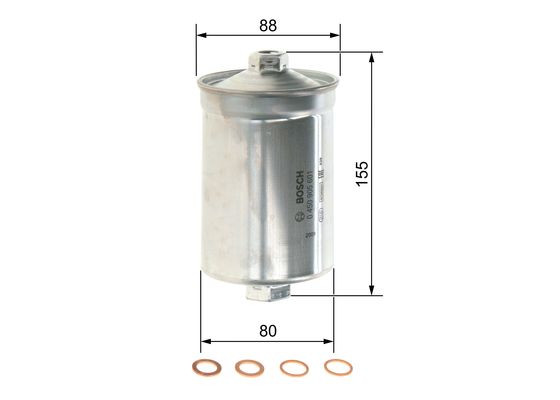 Picture of BOSCH - 0 450 905 601 - Fuel filter (Fuel Supply System)