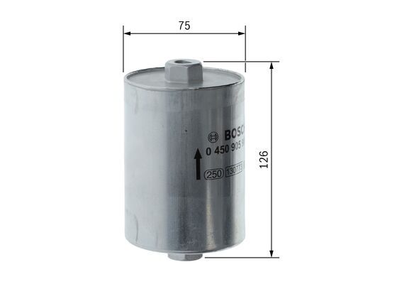 Picture of BOSCH - 0 450 905 906 - Fuel filter (Fuel Supply System)