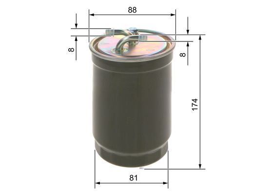 Picture of Fuel Filter - BOSCH - 0 450 906 172