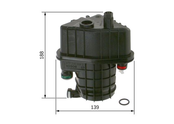 Picture of BOSCH - 0 450 907 016 - Fuel filter (Fuel Supply System)