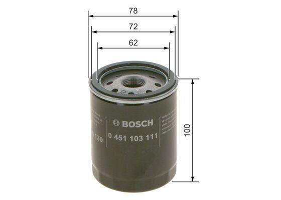 Picture of BOSCH - 0 451 103 111 - Oil Filter (Lubrication)