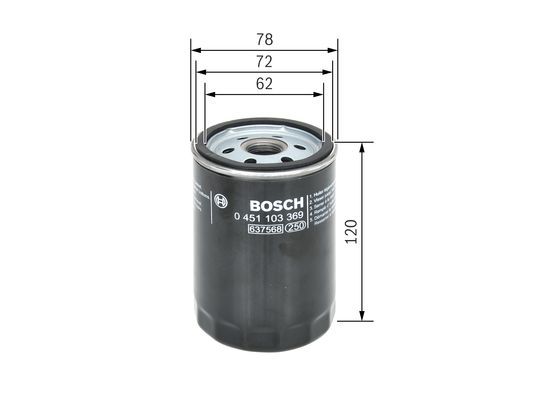 Picture of Oil Filter - BOSCH - 0 451 103 369