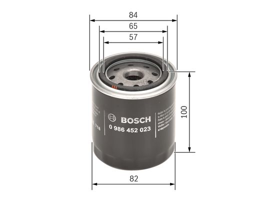 Picture of BOSCH - 0 986 452 023 - Oil Filter (Lubrication)