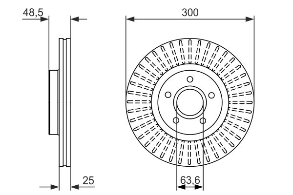 Picture of Brake Disc - BOSCH - 0 986 479 956