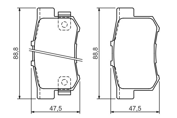 Image de Kit de plaquettes de frein, frein à disque - BOSCH - 0 986 494 358