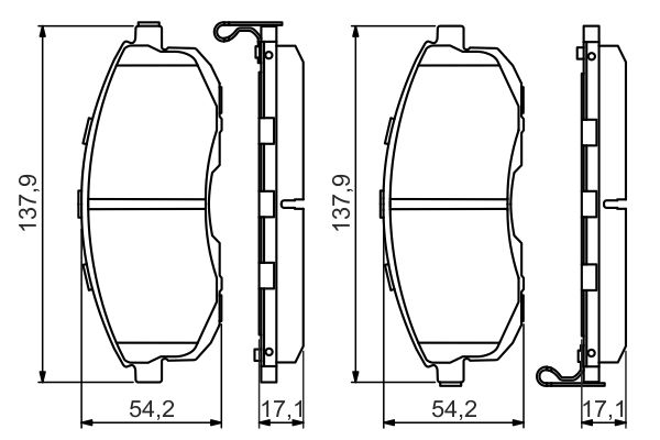 Image de Kit de plaquettes de frein, frein à disque - BOSCH - 0 986 494 572