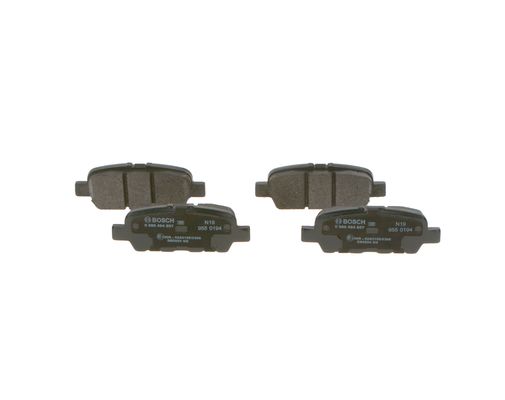 Picture of BOSCH - 0 986 494 857 - Brake Pad Set, disc brake (Braking System)