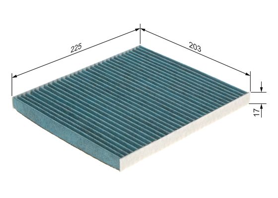 Picture of BOSCH - 0 986 628 556 - Filter, interior air (Heating/Ventilation)