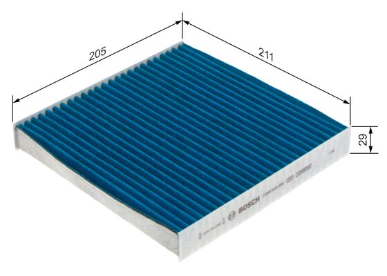 Picture of Pollen Filters - BOSCH - 0 986 628 584