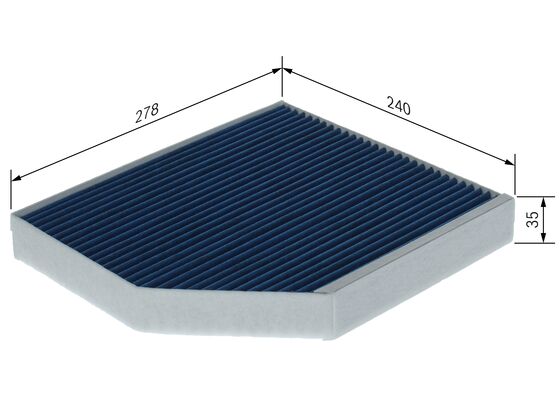 Picture of Filter -  interior air - BOSCH - 0 986 628 622