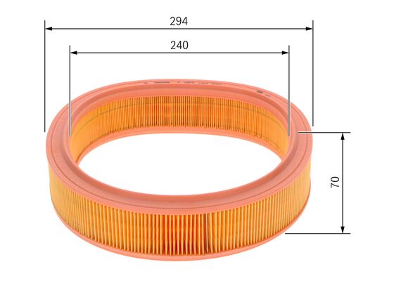 Picture of BOSCH - 1 457 433 521 - Air Filter (Air Supply)