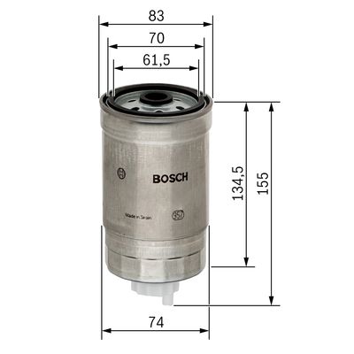 Image de Filtre à carburant - BOSCH - 1 457 434 105