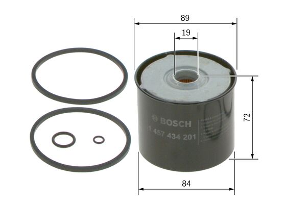 Picture of BOSCH - 1 457 434 201 - Fuel filter (Fuel Supply System)