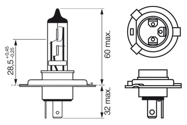 Picture of BOSCH - 1 987 302 803 - Bulb, spotlight (Lights)