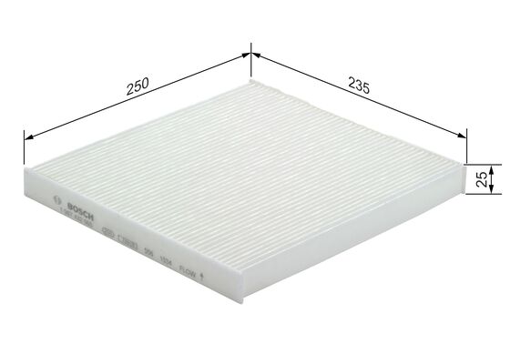 Picture of Filter -  interior air - BOSCH - 1 987 432 065