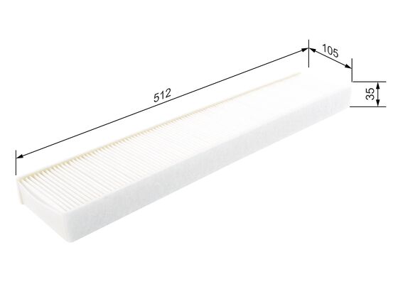 Picture of BOSCH - 1 987 432 073 - Filter, interior air (Heating/Ventilation)