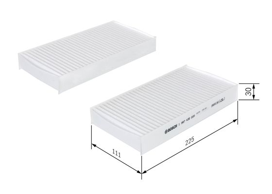 Picture of Filter -  interior air - BOSCH - 1 987 432 220