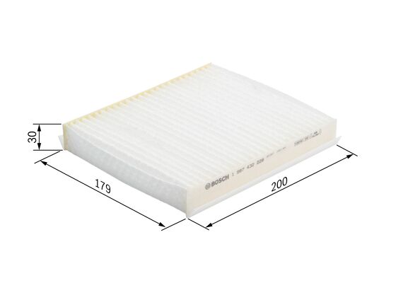 Picture of Filter -  interior air - BOSCH - 1 987 432 228