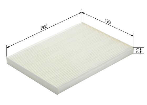 Picture of Filter -  interior air - BOSCH - 1 987 432 238