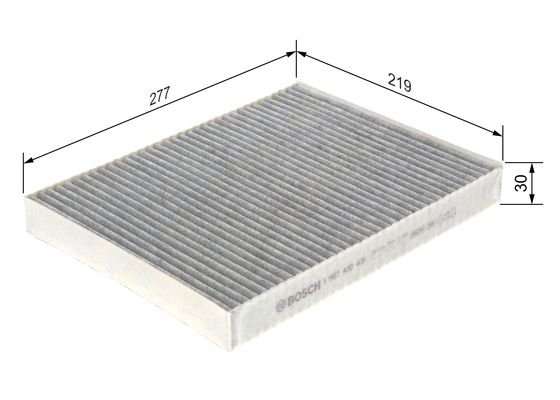 Picture of Filter -  interior air - BOSCH - 1 987 432 431