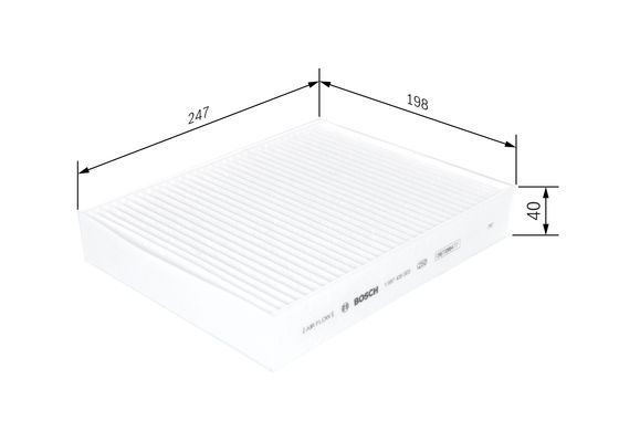 Picture of BOSCH - 1 987 435 003 - Filter, interior air (Heating/Ventilation)