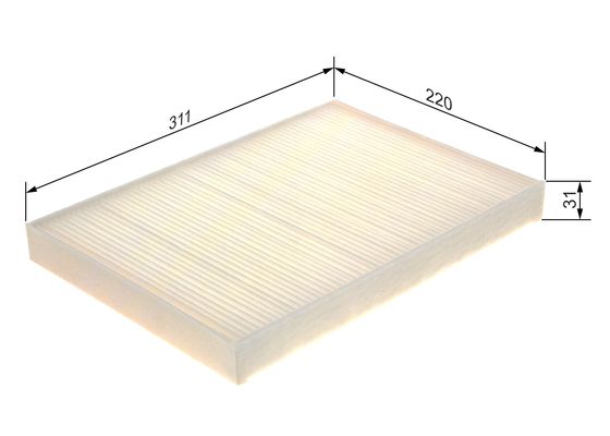 Picture of Filter -  interior air - BOSCH - 1 987 435 105