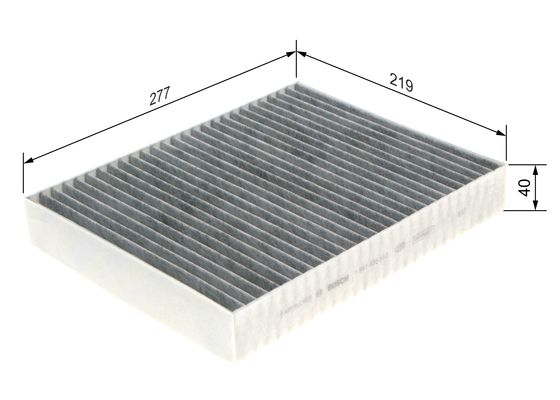 Picture of BOSCH - 1 987 435 512 - Filter, interior air (Heating/Ventilation)