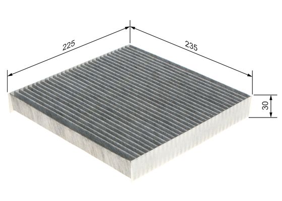 Picture of Filter -  interior air - BOSCH - 1 987 435 518