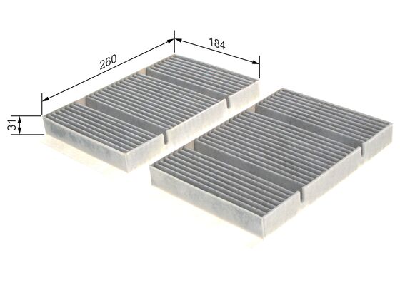 Picture of Pollen Filters - BOSCH - 1 987 435 546