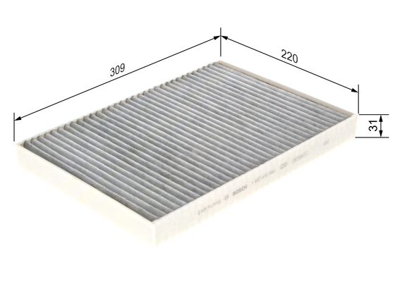 Picture of BOSCH - 1 987 435 560 - Filter, interior air (Heating/Ventilation)