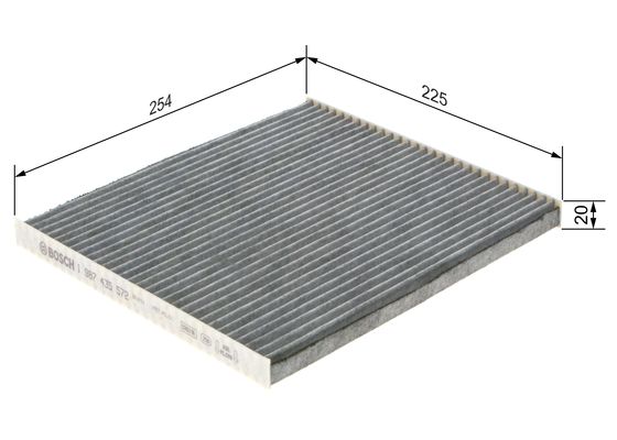 Picture of Pollen Filters - BOSCH - 1 987 435 572