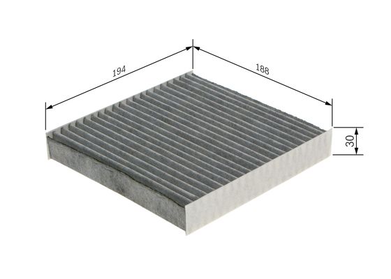 Picture of Pollen Filters - BOSCH - 1 987 435 589
