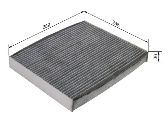 Picture of BOSCH - 1 987 435 607 - Filter, interior air (Heating/Ventilation)
