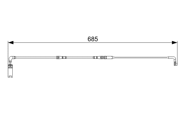 Picture of BOSCH - 1 987 473 003 - Warning Contact, brake pad wear (Brake System)