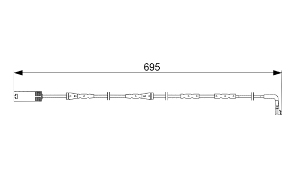 Picture of BOSCH - 1 987 473 050 - Warning Contact, brake pad wear (Brake System)