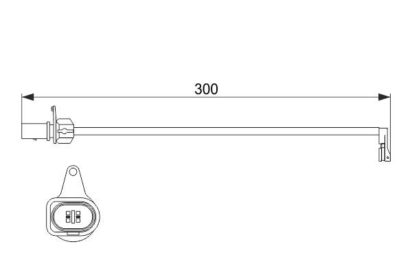 Picture of Warning Contact -  brake pad wear - BOSCH - 1 987 474 505
