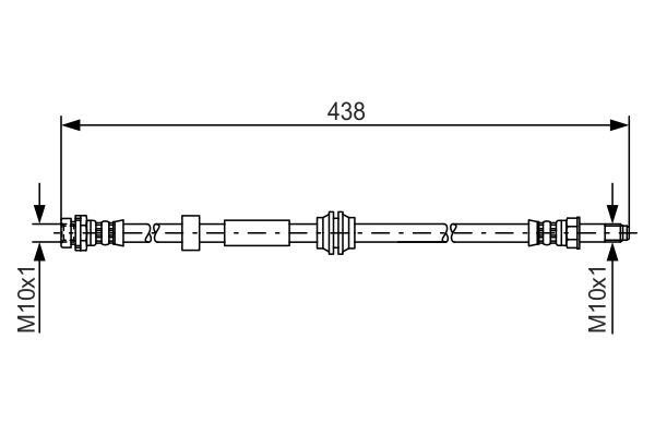 Picture of Brake Hose - BOSCH - 1 987 476 181