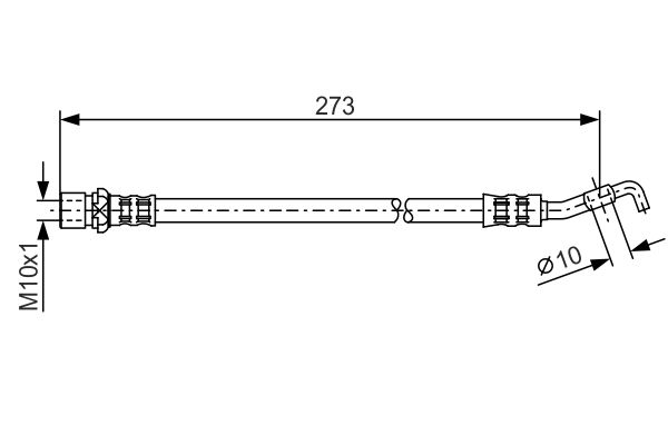 Picture of Brake Hose - BOSCH - 1 987 476 212