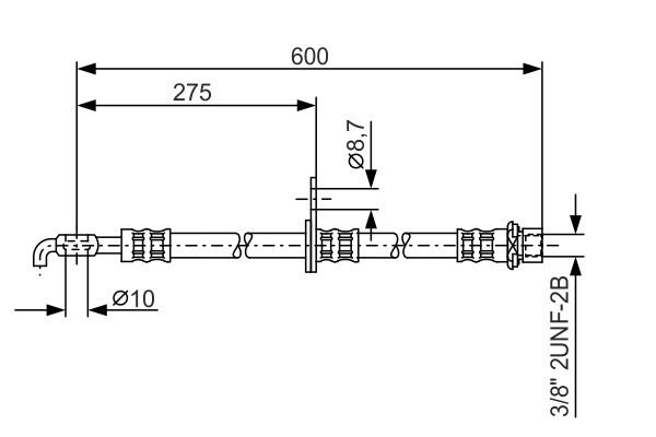 Picture of Brake Hose - BOSCH - 1 987 476 246