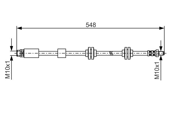 Picture of Brake Hose - BOSCH - 1 987 476 360
