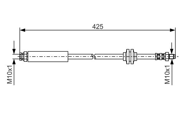 Picture of Brake Hose - BOSCH - 1 987 476 451