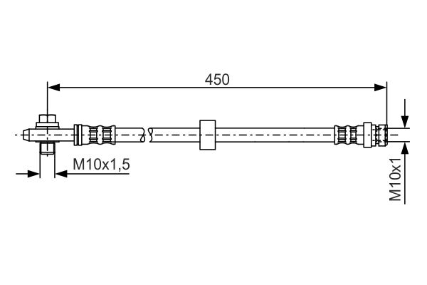 Picture of Brake Hose - BOSCH - 1 987 476 648