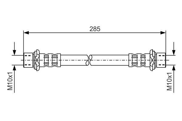 Picture of Brake Hose - BOSCH - 1 987 476 725