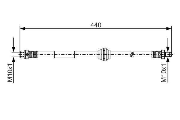 Picture of Brake Hose - BOSCH - 1 987 476 808