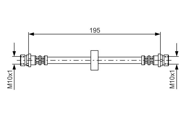 Picture of Brake Hose - BOSCH - 1 987 476 884