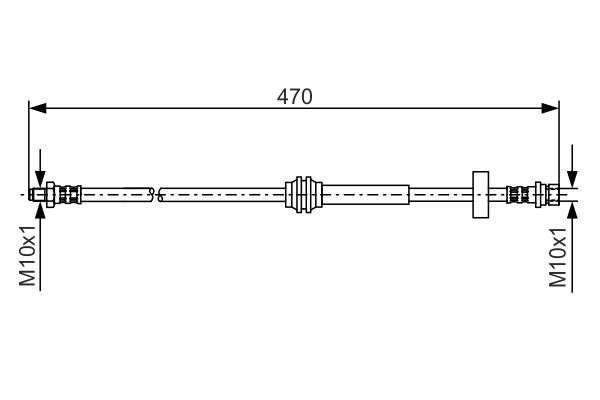 Picture of Brake Hose - BOSCH - 1 987 476 885